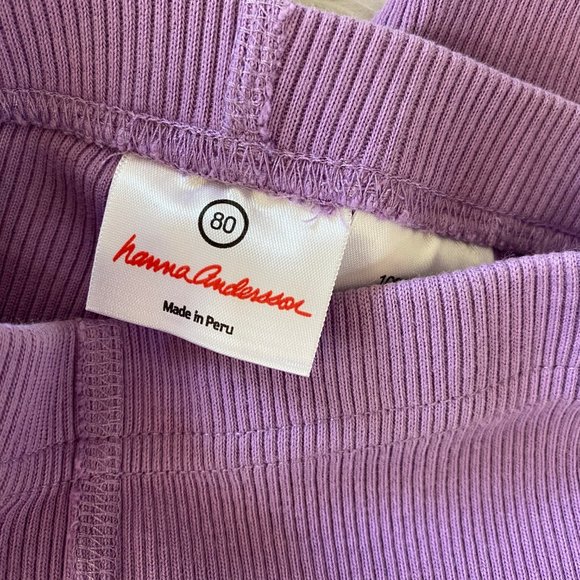 Hanna Andersson Lavender Capri Play Pants - Picture 3 of 3